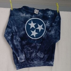 Tennessee Blue Tie-Dye Adult Sweatshirt Sz Med.